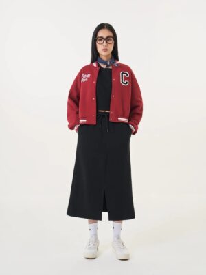 Áo Khoác Nỉ Nữ Dáng Bomber Ngắn